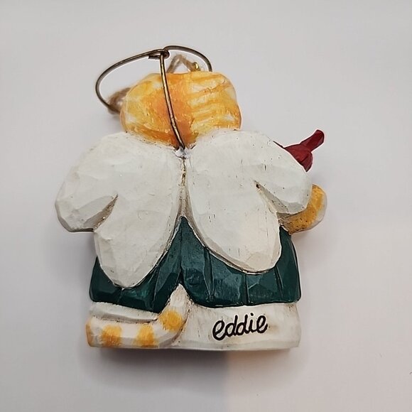 Eddie Walker CAT ANGEL Cardinal Love  3" Ornament Christmas Midwest Cannon Falls - Picture 3 of 3